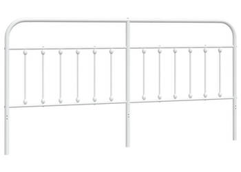 Metalowe wezgłowie białe 200 cm WM-352665