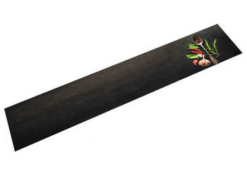 Dywanik kuchenny wzór w przyprawy 60x300 cm aksamit WM-4005613