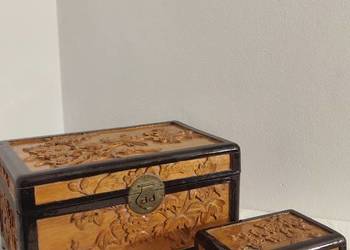 pudełko skrzynka szkatułka na biżuterię z kamfory