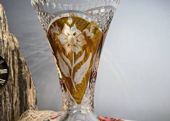 Kryształ , wazonik . Huta Jozefina lub Julia.