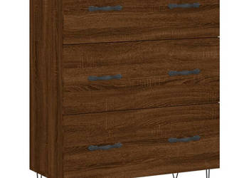 Szafka brązowy dąb 695x34x90 cm materiał drewnopochodny WM-827851