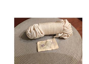 sznurek sznur bawełniany lina przędza do makramy  vintage retro