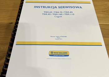 New Holland Td5.65 DO Td 5.115 instrukcja napraw po Polsku