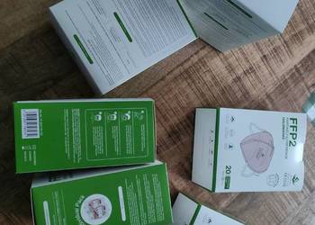 Maseczka FFP2 EN149:2001+A1:2009 - czarna - karton 20 szt