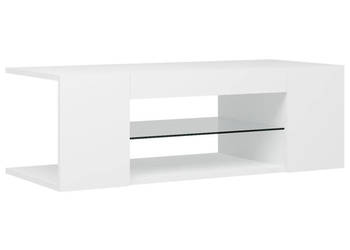 Szafka pod TV z oświetleniem LED biała 90x39x30 cm WM-804238