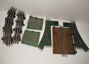 Metalowe Tory zwrotnice przejazd do bardzo starej kolejki lata 60