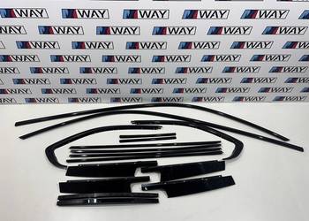 BMW F31 LISTWY ZEWNĘTRZNE SHADOWLINE CZARNY POŁYSK M-PAKIET KOMPLET