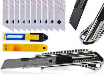 Nożyk do Tapet Aluminiowy – 18 mm + 10 Wymiennych Ostrzy | Rosfix