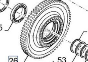 New Holland CR9080 Koło Zębate Zębatka Zębnik Skrzyni Biegów 72 Zęby CZĘŚC…