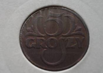 5 groszy 1938 rok - okołomennicza 5 groszy 1938 rok - okołomennicza