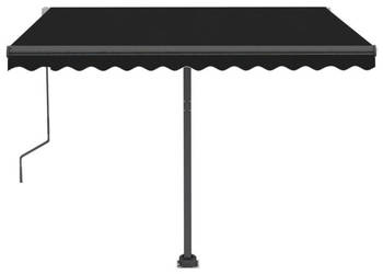 Wolnostojąca automatycznie zwijana markiza 300x250cm antracyt WM-3069709