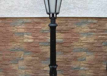 Stylowa piękna lampa żeliwna do ogrodu, 170cm
