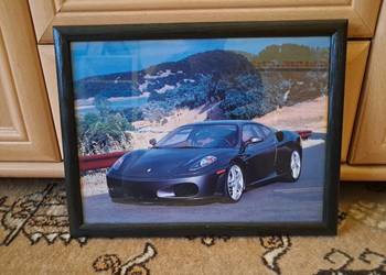 Obrazek szklony w drewnianej ramce