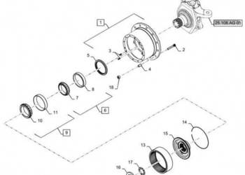 New Holland T6090 T6070 Element nośny 84345697