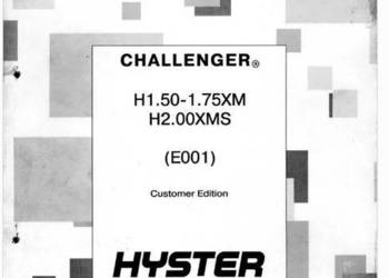 Hyster Challenger H1.50 H1.75XM H2.00XMS E001 H2.0FT H3.5FT L177 katalog cz