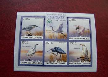 KOmory 2009 MNH Fauna Ptaki Czaple