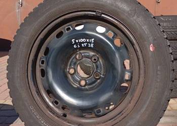 1 x Felga stalowa VW 6JX15 ET38 5X100 6.0"x15" 5x100 ET 38 VAG felgi stal