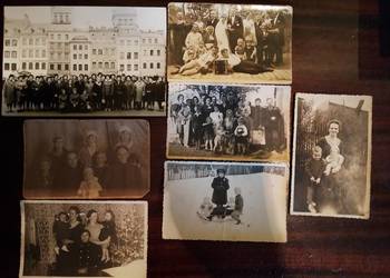 Zdjęcia, pocztówki, dokumenty PRL przedwojenne ok.150sztuk