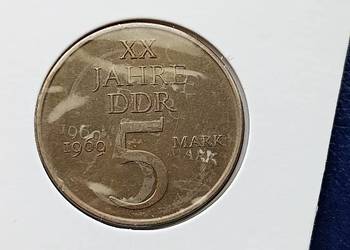 Stare monety 5 marek 1969 nikiel Niemcy