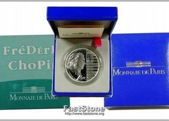 F. CHOPIN    „195 rocznica urodzin” 2005r Ag.1 1/2€ MF