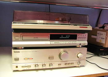 Odtwarzacz CD Technics i wzmacniacz Technics - zestaw 2 elementy