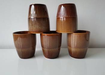 Stary nieużywany kubek Zośka bez ucha 5 sztuk porcelit Mirostowice, PRL