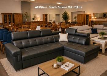 NOWY Narożnik ATLANTA 280 × 190 cm | Skóra naturalna | PRODUCENT Meble Pyka