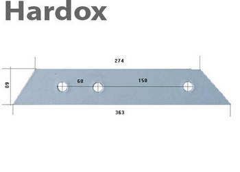 Górna część lemiesza HARDOX 90060184/P do pługa SKJOLD