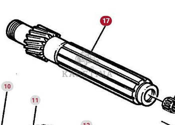 Massey Ferguson 3690 Wałek Wał Skrzyni Biegów Przekładni Dynashift CZĘŚCI …
