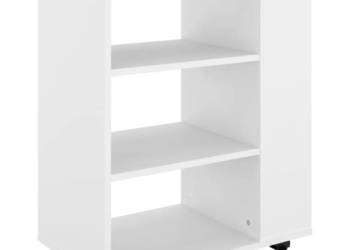 vidaXL Szafka na kółkach, biała（SKU:808449）