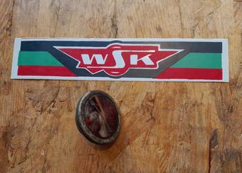 Stara lampka odblask rowerowa lub motocyklowa WFM  i naklejka WSK PRL