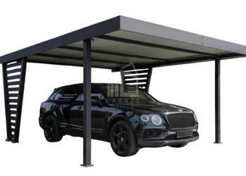 Carport V PREMIUM 4,5x5m Wypełnienie panelami Wiata samochodowa ID1187
