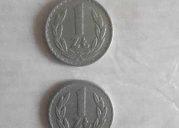 Monety 1 zł ,1975 r. Bez znaku mennicy