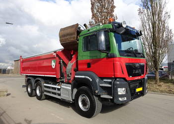 Man TGS 26,480 wywrotka 6x6 z dzwigiem