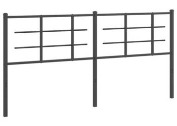 Metalowe wezgłowie czarne 180 cm WM-355597