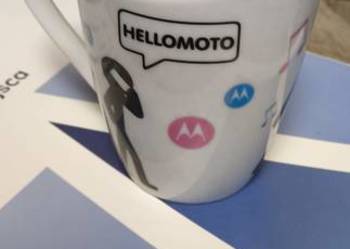 Kubek porcelanowy sygnowany Motorola helomoto