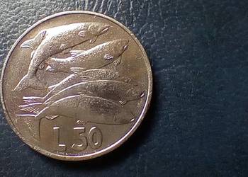 Stare monety 50 lir 1975 San Marino