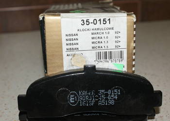 35-0151 Klocek hamulcowy kpl. przód NISSAN MICRA II 1.0-1.5D