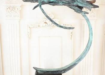 Wróżka Na Księżycu - Księżyc Calineczka - Figura z Brązu - Rzeźba - Ozdoba