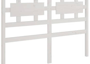 Wezgłowie łóżka białe 1855x4x100 cm lite drewno sosnowe WM-818056