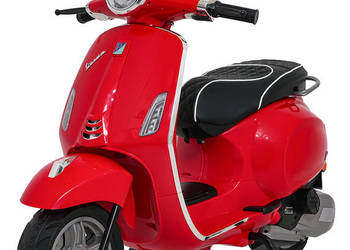 Pojazd Skuter Vespa ROMA Czerwony autko na akumulator