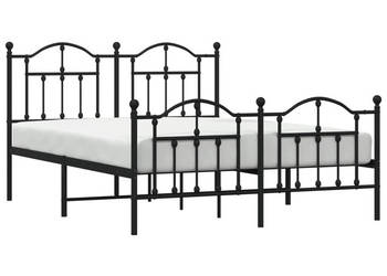 Łóżko Metalowe Czarne Rama Łóżka Ze Stelażem 140x200cm WM-353458