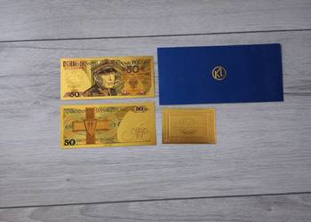 PRL Banknot pozłacany Karol Świerczewski 50 zł