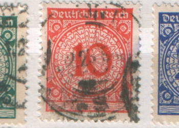 Zn. DR Mi 339 - 41 kas 1923 Zn. DR Mi 339 - 41 kas 1923