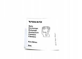 VOLVO S60 V70 S80 S40 V40 XC90 etykieta rozrzad OE