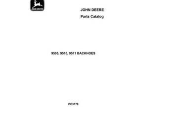 JOHN DEERE 9505, 9510, 9511 katalog czesci koparka