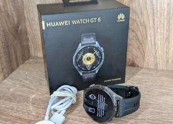 Smartwatch HUAWEI WATCH GT 6 46mm Model ATM-B19 Ładowarka Pudełko