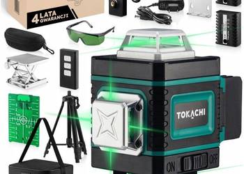 POZIOMICA laserowa 4D Płaszczyz. 360 LASER krzyżowyPRO ZIELONY+ Statyw