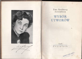 (03085) WYBÓR UTWORÓW – EWA SZELBURG ZAREMBINA