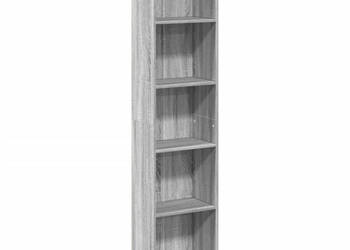 Regał szary dąb sonoma 40x24x176 cm materiał drewnopochodny WM-857797